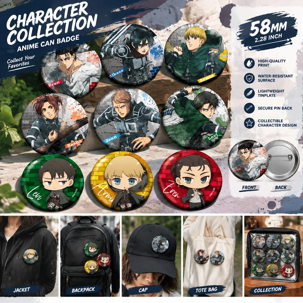Embroidery Reddit - Attack on Titan Anime Merch Rozeti