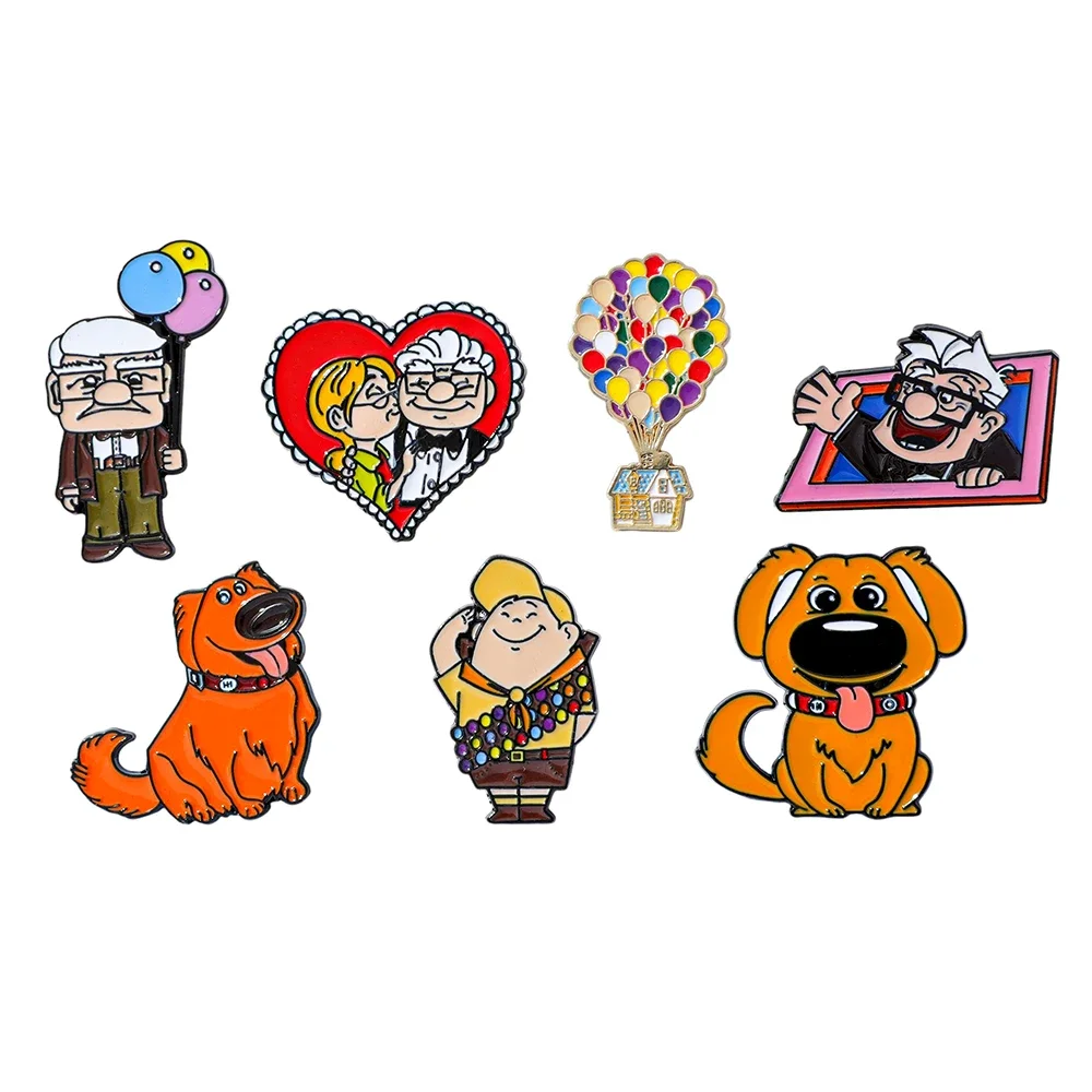 Embroidery Bali - 7 adet Anime karikatür broş yaratıcı