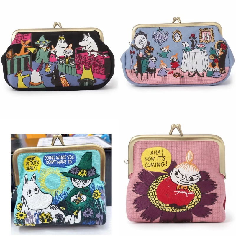 Embroidery Bag - Kawaii Anime Moomins Serisi Mini Bozuk