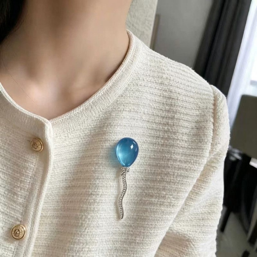 Zarif Mavi Hazine Balonu Broşu - Embroidery Bali incelemesi ve fiyatı