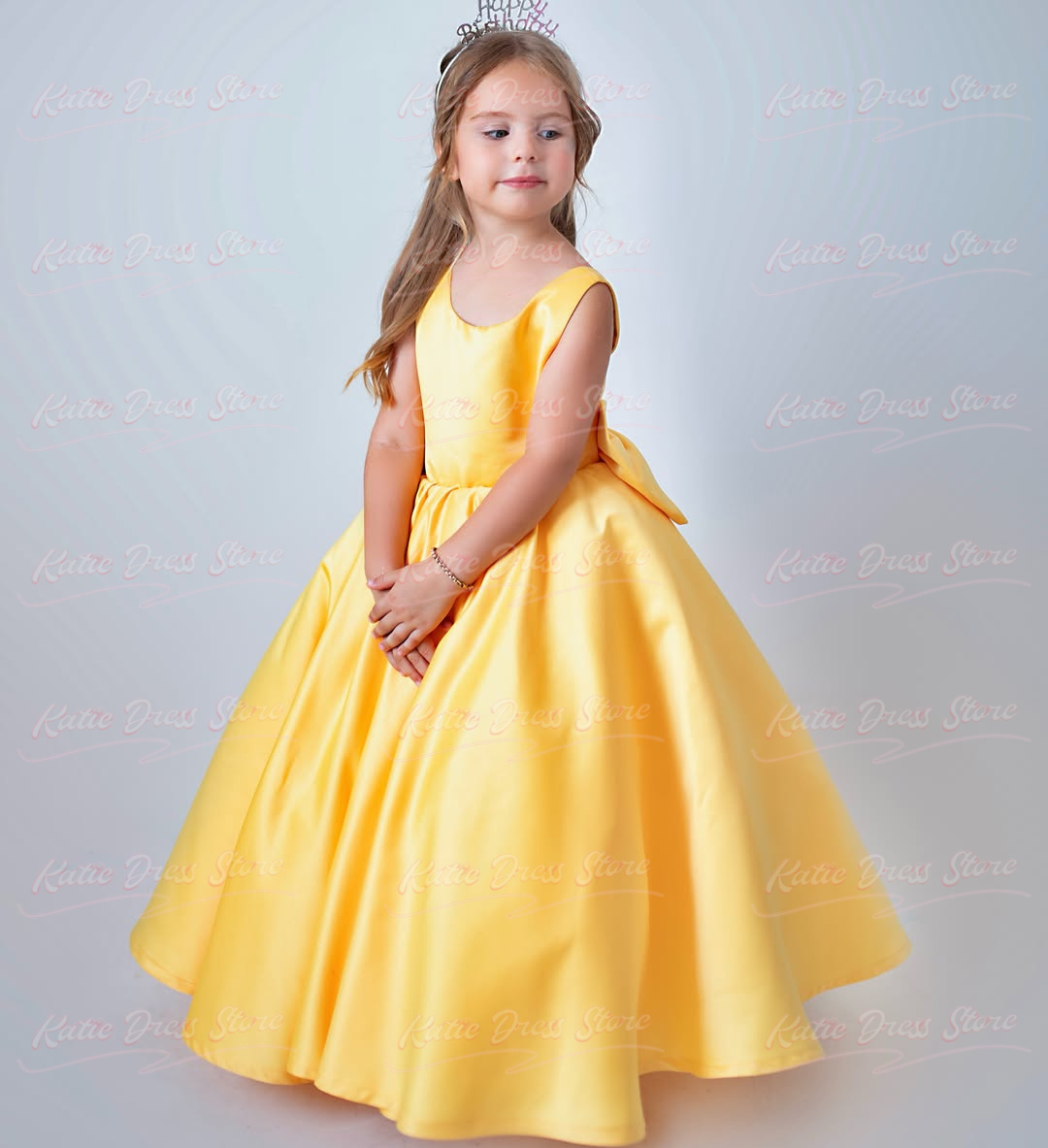 Sarı Renk, Özel Tasarım, Saten - Embroidery Yellow Dress incelemesi ve fiyatı