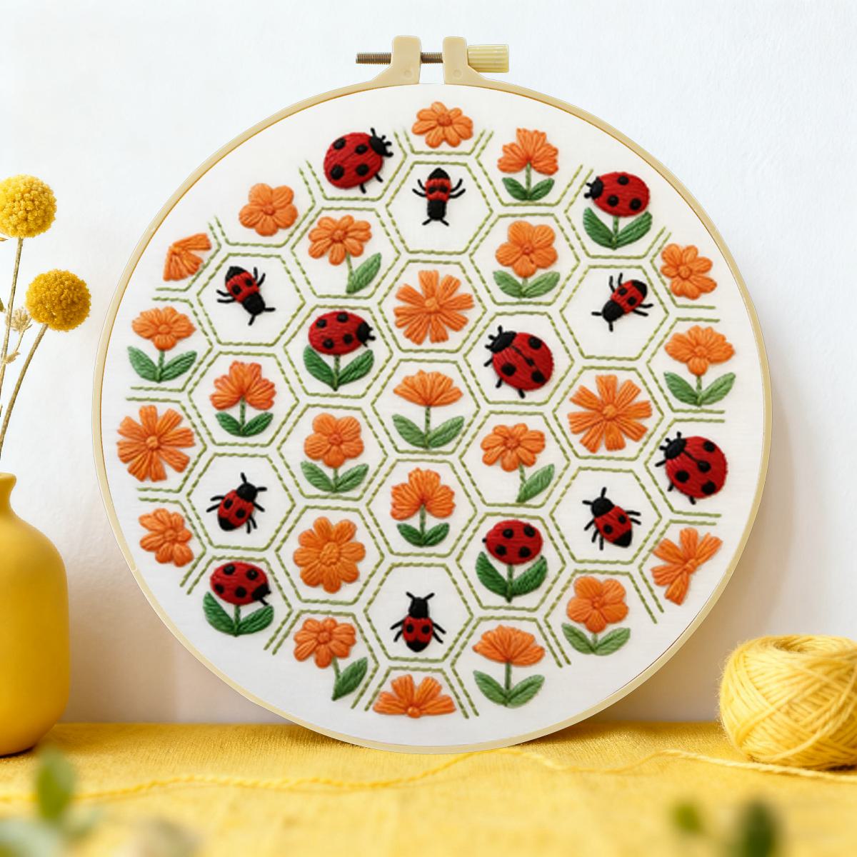 1 adet 20X20CM/15X15CM 7.87/6. - Embroidery Lady Bug incelemesi ve fiyatı
