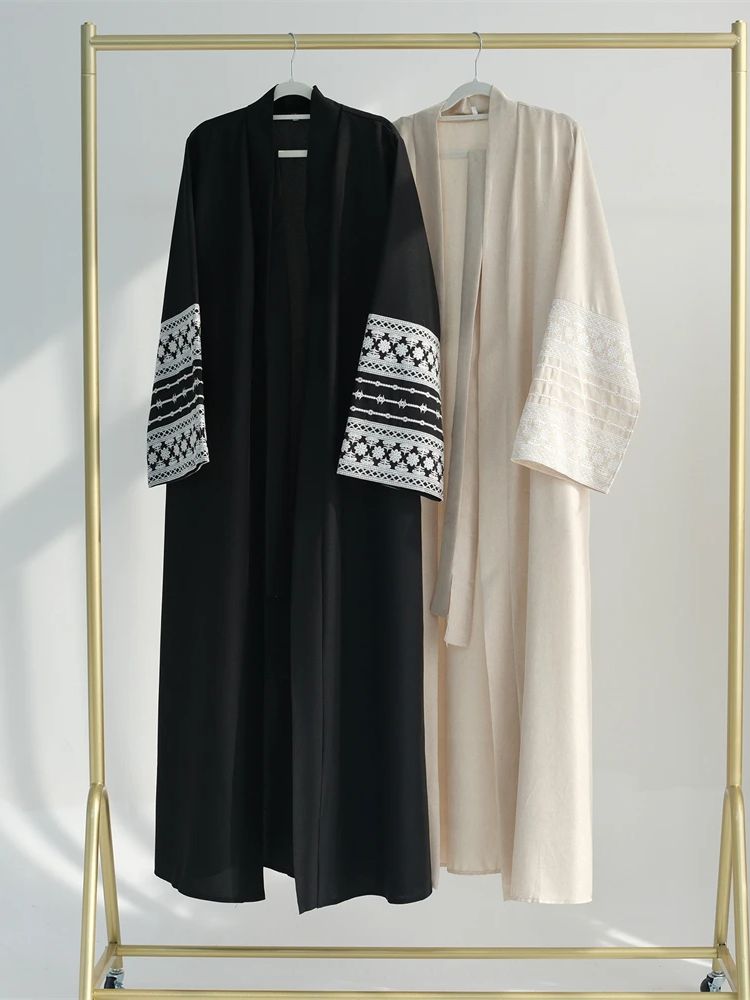 Ramazan Eid Siyah Açık Kimono  - Embroidery Kebaya incelemesi ve fiyatı
